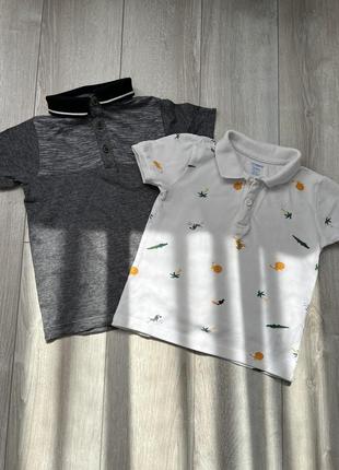 Набор 2 футболки для мальчика 4-5р тенниски для мальчика 4-5р поло для мальчика 2шт
