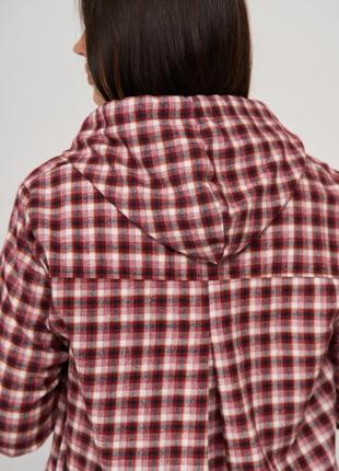 Батальный халат в клетку на молнии8 фото