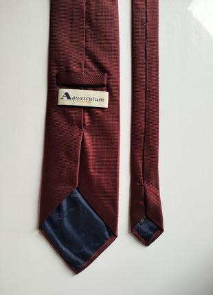 Класична бордова краватка галстук aquascutum of london