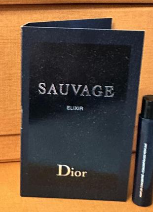 Christian dior sauvage elixir пробник оригинал