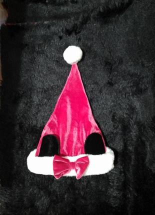 Шапочка для новорождённого на 12-18 мес новогодняя микки маус disney baby