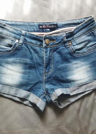 Жіночі короткі блакитні джинсові шорти 27 р