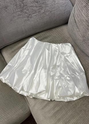 Атласная юбка баллон