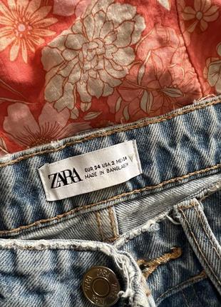 Джинсы прямые с обрезанным краем mango h&m10 фото