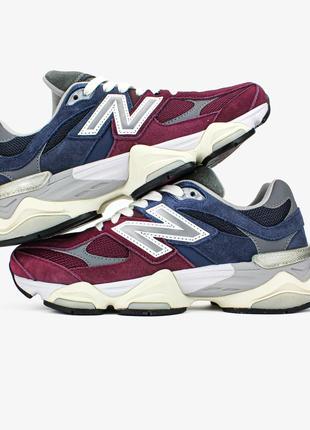 Мужские кроссовки new balance 9060 bordo blue 41-42-43-44-45