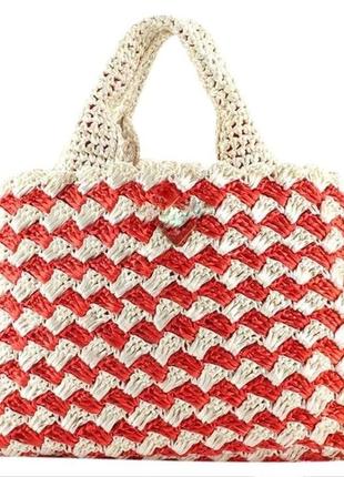 Пляжна сумка плетена сумка солом’яна сумка zara плетённая сумка в полоску соломенная сумка