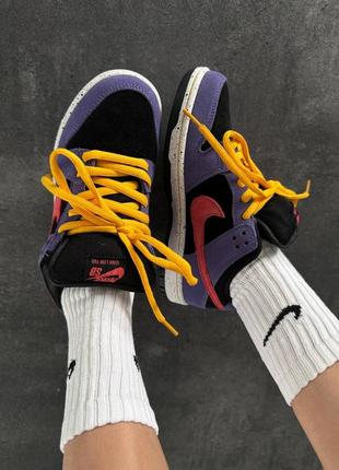 Nike sb dunk  «&nbsp;purple / pink / yellow&nbsp;» premium