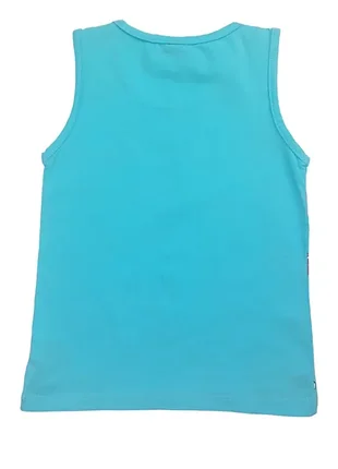 Майка р116 для девочки голубая турция 3