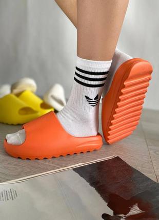 Жіночі шльопанці adidas yeezy slide orange | smb