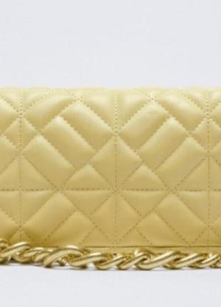 Сумка стьобана zara.