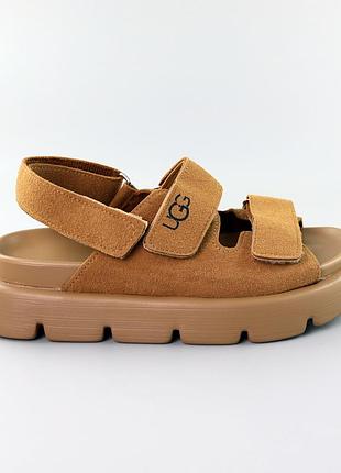 Сандалі жіночі еко замша ugg коричневі 589096