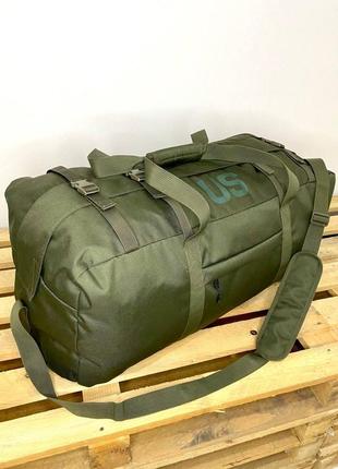 Сумка us 130л большая армейская баул военный. хаки
