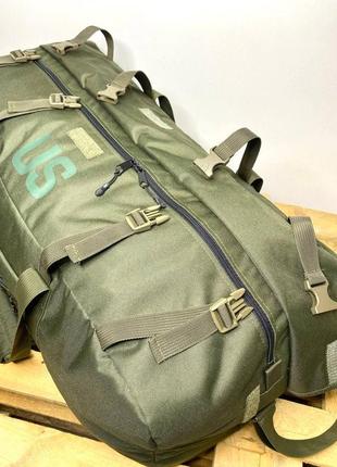 Сумка us 130л большая армейская баул военный. хаки