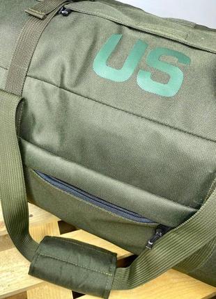 Сумка us 130л большая армейская баул военный. хаки