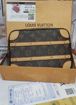 Женская брендовая сумка louis vuitton луи виттон коричневая, сумка-луй винтон, сумка на ремешке