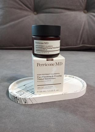 Крем с тинтом увлажняющий perricone md finishing &amp; firming tinted moisturizer spf 30 59мл