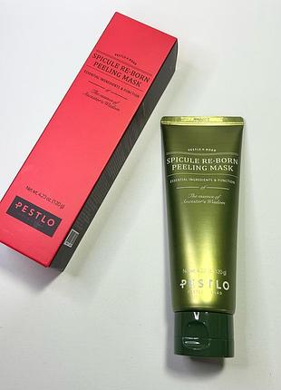 Очищаюча маска із зеленим чаєм, полином та спікулами Exfoliating spicule re-born peeling mask, 120 г