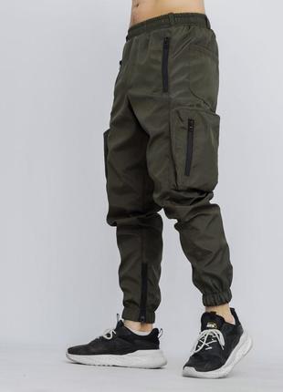 Чоловічі весняні штани карго з великими кишенями софтшел