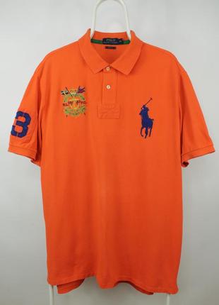 Крутое яркое поло футболка polo ralph lauren r.l.p.c. finest marine supplies polo shirt
