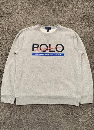 Свитшот polo ralph lauren женский с лого оригинал толстовка