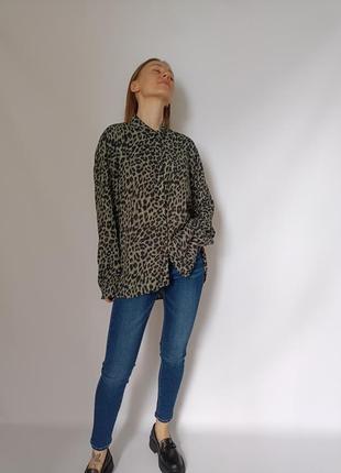 Блуза в леопардовый принт