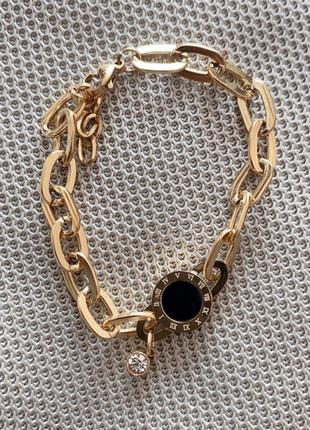 Плетеный браслет в стиле булгари