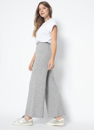 Perfect cashmere оригінал штани з кашеміру кашемірові кюлоти палаццо брюки сірі люкс бренд