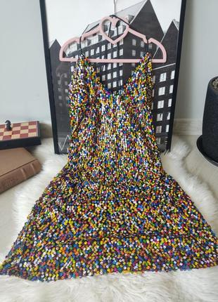 Prettylittlething мини платье с блестками