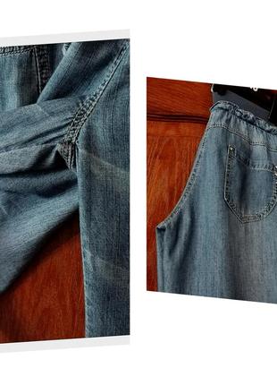 Джинсовые бриджи джогеры тайвань капри джинс10 фото