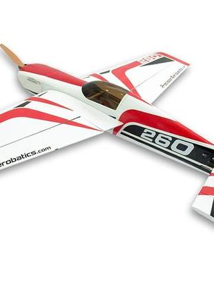 Літак радіокерований precision aerobatics extra 260 1219мм kit (червоний)