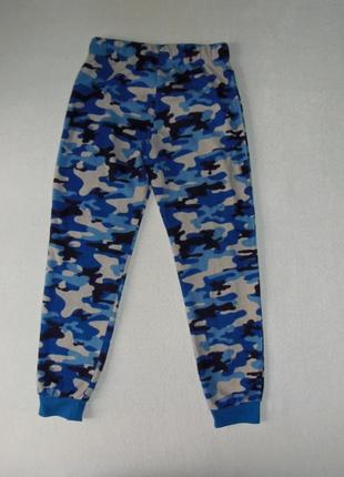 Флисовые синие защитные штаны на 12-13 лет