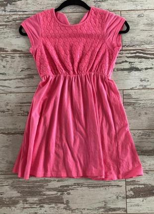 Рожева літня сукня на 128-134 см