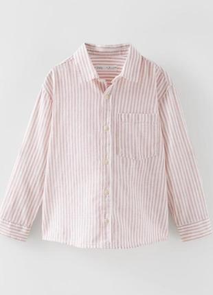Шикарна сорочка/рубашка із льону від відомого іспанського бренду zara.