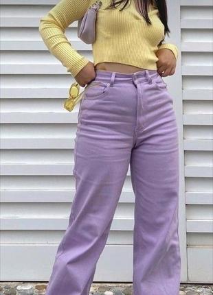 Фіолетові джинси h&m