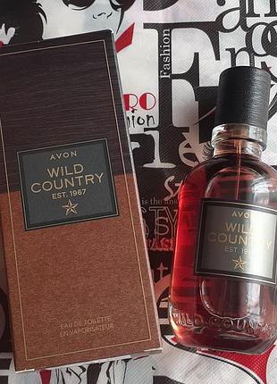 Туалетна вода  wild country 75  мл  avon