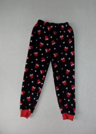 Флісові штани мінні маус для дівчинки на 3-4 та 4-5 років