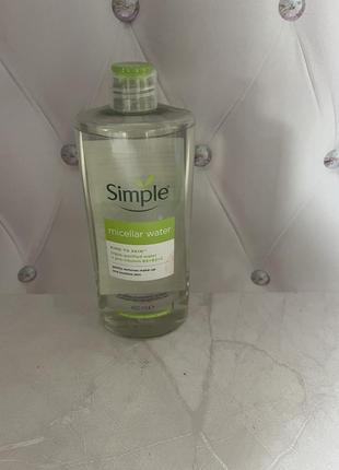 Міцелярна вода simple kind to skin micellar cleansing water, 400 мл