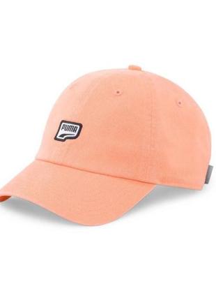 Кепка puma prime dad cap dt logo peach/pink