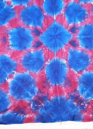 💥1+1=3 нежные цветные шелковые платки в розово-синых тонах