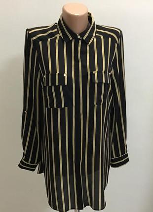 Сорочка в смужку прозора нова р. м primark