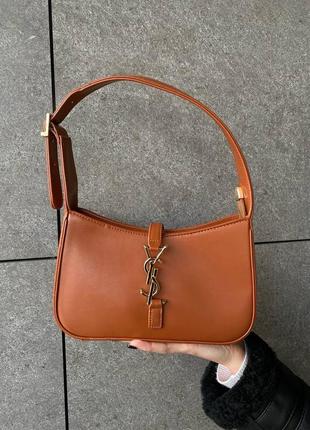 Сумка жіноча в стилі yves saint laurent brown