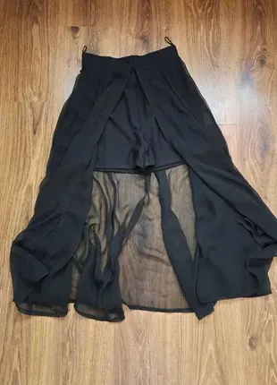 Прозрачная юбка с шортами, размер xs-s.