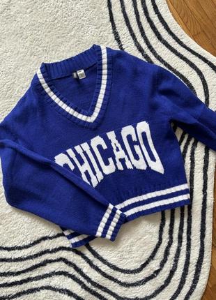 Молодіжний яскравий светр з вирізом divided (h&m)