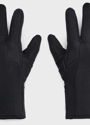 Рукавички ua storm fleece gloves чорний жін lg