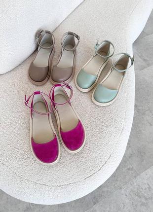 Босоножки из натуральных материалов