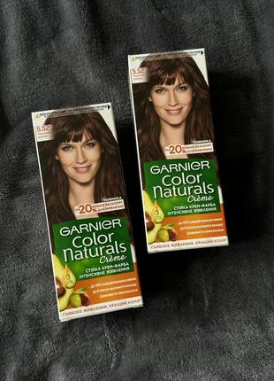 Стійка крем-фарба з трьома маслами garnier color naturals1 фото