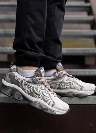 Мужские кроссовки asics gel-quantum kinetic white beige black