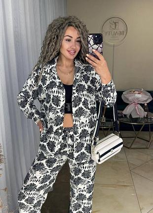 Хитовой яркий брючный костюмчик с рубашкой 🔥😍 брюки сорочка, костюм рубашка