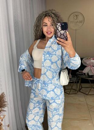 Хитовой яркий брючный костюмчик с рубашкой 🔥😍 брюки сорочка, костюм рубашка