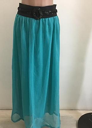 Юбка шифон р.50 длинная
